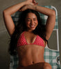 Pink Polka - Halter Bikini Top